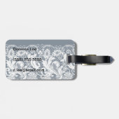 Étiquette À Bagage Dentelle blanche 2 (Dos horizontal)