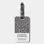 Étiquette À Bagage Dentelle faite sur commande de photo et de (Dos Vertical)