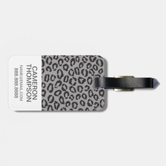 Étiquette À Bagage Dentelle faite sur commande de photo et de (Dos horizontal)