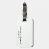 ÉTIQUETTE À BAGAGE DÉPANNAGE (Dos Vertical)