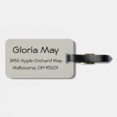 Étiquette À Bagage Dépendance de champ de pommiers (Dos horizontal)