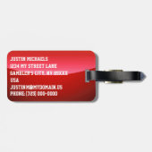 Étiquette À Bagage Dépendant à Las Vegas, Nevada (Dos horizontal)