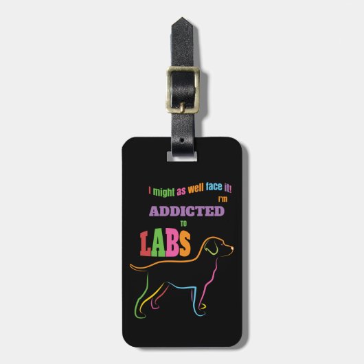 Étiquette À Bagage Dépendant aux laboratoires (Devant Vertical)