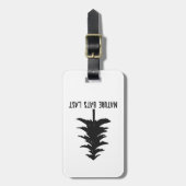 Étiquette À Bagage Dernier de chauves-souris nature (Devant Vertical)