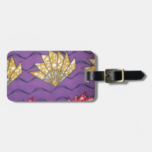 Étiquette À Bagage Dernière Afrique Wavy Traditionnelle Mode Art Moti