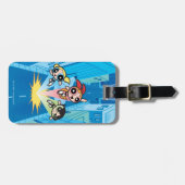 Étiquette À Bagage Des filles puissantes lancent dans l'air (Devant horizontal)