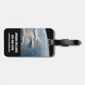 Étiquette À Bagage Des Nuages Autour De Sumatra, Indonésie. (Dos horizontal)