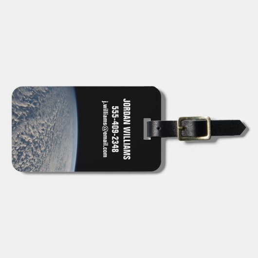 Étiquette À Bagage Des Nuages Stratocumulus Surplombent L'Océan Pacif (Devant horizontal)