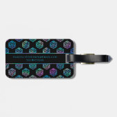 Étiquette À Bagage Dés RPG | Holo Imaginaire Tabletop PnP Gamer Perso (Dos horizontal)