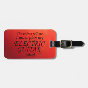 Étiquette À Bagage Des voix de guitares électriques disent qu'elles d