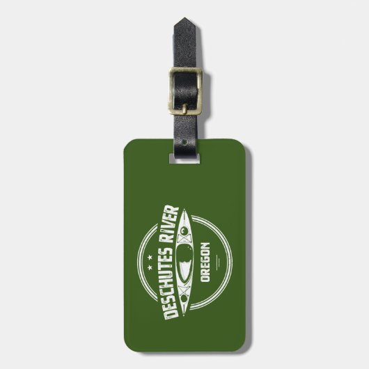 Étiquette À Bagage Deschutes River, Oregon (Devant Vertical)