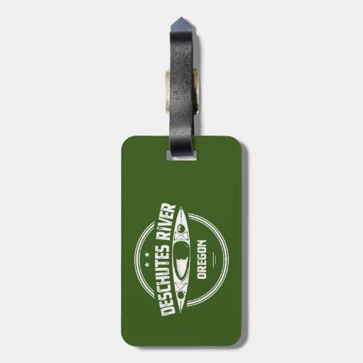 Étiquette À Bagage Deschutes River, Oregon (Dos Vertical)