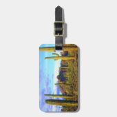 Étiquette À Bagage Désert au printemps (Devant Vertical)