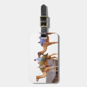 Étiquette À Bagage Désert de Dubaï (Devant Vertical)