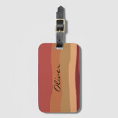 Étiquette À Bagage Désert Earth Tone (Devant Vertical)