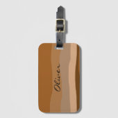 Étiquette À Bagage Désert Earth Tone (Devant Vertical)
