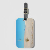 Étiquette À Bagage Desert White Sands Landscape and Yucca (Devant Vertical)