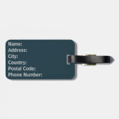 Étiquette À Bagage Design à thème nautique avec décor océanique (Dos horizontal)