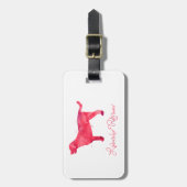 Étiquette À Bagage Design d'aquarelle Labrador Retriever (Devant Vertical)