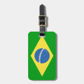 Étiquette À Bagage Design de Brazil Flag (Devant Vertical)