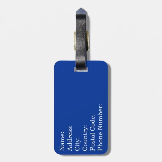 Étiquette À Bagage Design de texte Ciao (Dos Vertical)