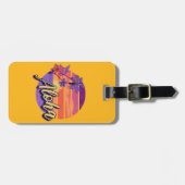 Étiquette À Bagage Design de texte de style rétro "Aloha" (Devant horizontal)