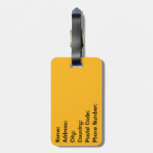 Étiquette À Bagage Design de texte de style rétro "Aloha" (Dos Vertical)