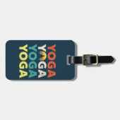 Étiquette À Bagage Design de texte Yoga (Devant horizontal)
