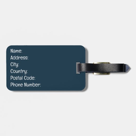 Étiquette À Bagage Design de texte Yoga (Dos horizontal)