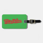 Étiquette À Bagage Design de triathlon cool (Devant horizontal)