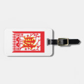 Étiquette À Bagage Design d'enveloppe rouge chinoise avec symbole de (Devant horizontal)