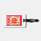 Étiquette À Bagage Design d'enveloppe rouge chinoise avec symbole de (Dos horizontal)