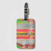 Étiquette À Bagage Design d'impression d'écran vectoriel de lapin rel (Devant Vertical)