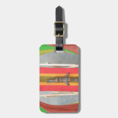 Étiquette À Bagage Design d'impression d'écran vectoriel de lapin rel (Devant Vertical)