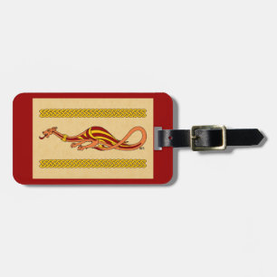 Étiquette À Bagage Design Dragon Médiéval 2015