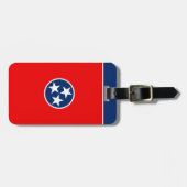 Étiquette À Bagage Design du drapeau d'état du Tennessee (Devant horizontal)