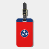 Étiquette À Bagage Design du drapeau d'état du Tennessee (Devant Vertical)