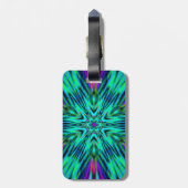 Étiquette À Bagage Design Mandala (Dos Vertical)