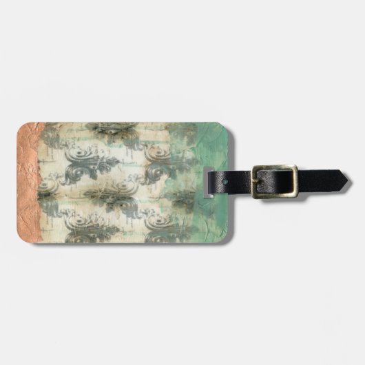 Étiquette À Bagage Design moderne Fleur De Lis (Devant horizontal)