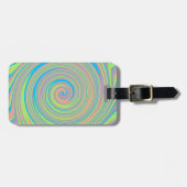 Étiquette À Bagage Design tourbillonnant coloré (Devant horizontal)