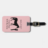 Étiquette À Bagage Désolé de ne pas pouvoir, j'ai des plans avec mon  (Devant horizontal)