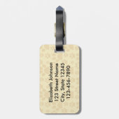 Étiquette À Bagage Désordre obsédant de chat d'OCD personnalisé (Dos Vertical)