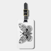 Étiquette À Bagage Dessin Brahmin moth (Devant Vertical)