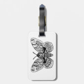 Étiquette À Bagage Dessin Brahmin moth (Dos Vertical)