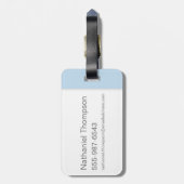 Étiquette À Bagage Dessin Chupacabra & Baguette Aînée (Dos Vertical)