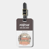 Étiquette À Bagage Dessin de Chillin avec AMIS™ (Devant Vertical)