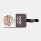 Étiquette À Bagage Dessin de Chillin avec AMIS™ (Dos horizontal)