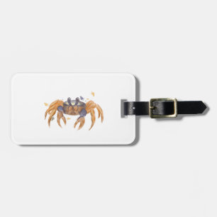 Étiquette À Bagage Dessin de crabe mou