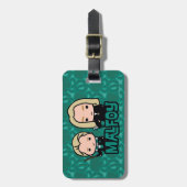 Étiquette À Bagage Dessin de Draco et Lucius Malfoy (Devant Vertical)