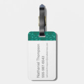 Étiquette À Bagage Dessin de Draco et Lucius Malfoy (Dos Vertical)